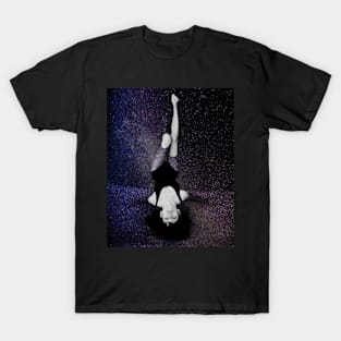 Galaxy, Woman, Girl, Fashion art, Fashion print, Scandinavian art, Modern art, Wall art, Print, Minimalistic, Modern T-Shirt